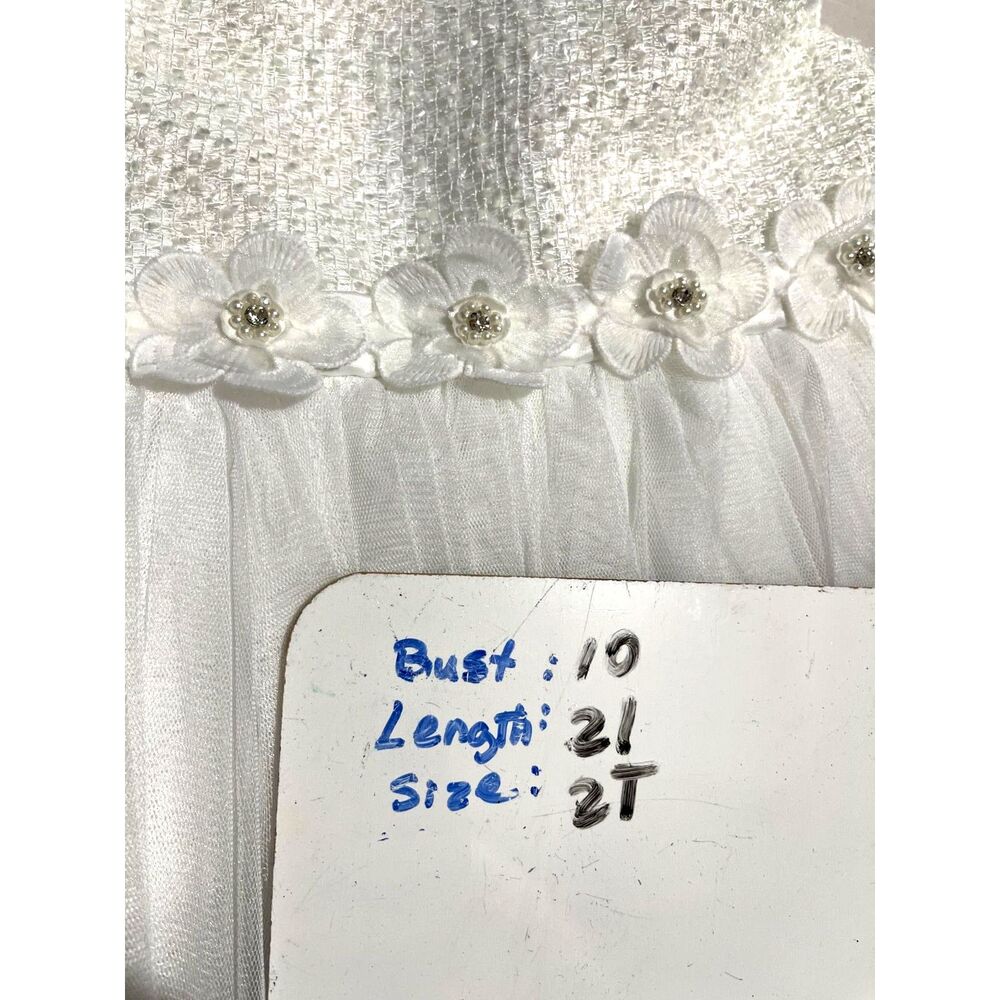 American Princess girls dress flower girl wedding fest formal baptize kids 2T - Picture 6 of 6